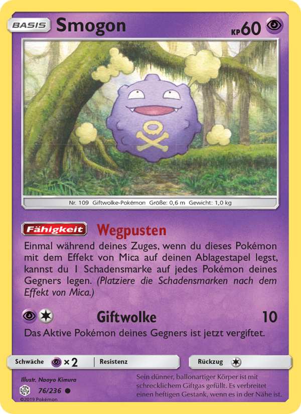 Smogon 76 — Cosmic Eclipse (German Pokémon TCG card)