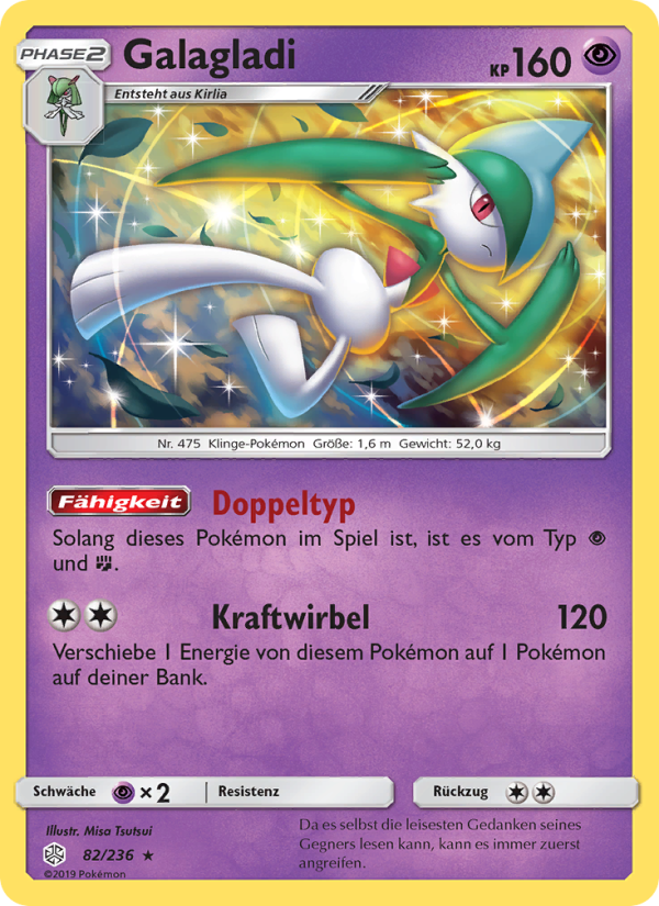 Galagladi 82 — Cosmic Eclipse (German Pokémon TCG card)