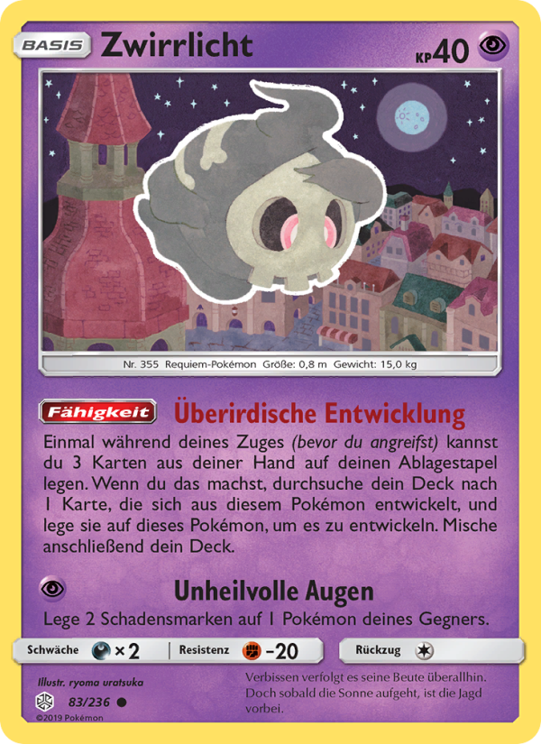 Zwirrlicht 83 — Cosmic Eclipse (German Pokémon TCG card)