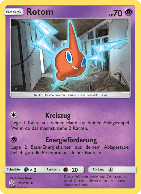 Rotom 86 — Cosmic Eclipse (German Pokémon TCG card)
