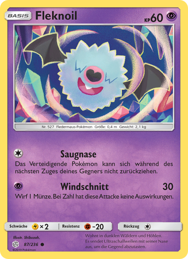 Fleknoil 87 — Cosmic Eclipse (German Pokémon TCG card)