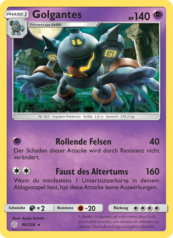 Golgantes 90 — Cosmic Eclipse (German Pokémon TCG card)