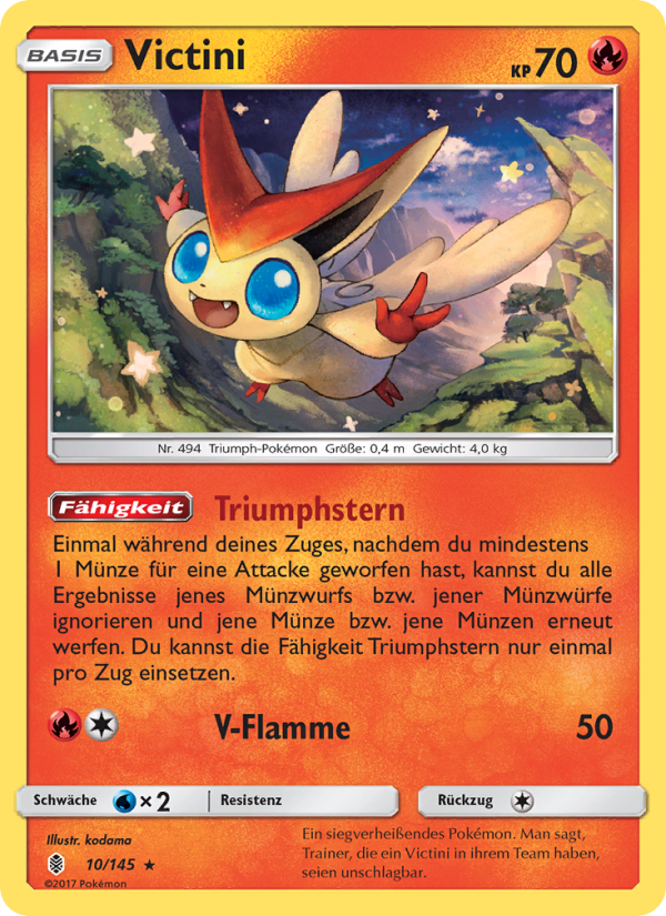 Victini 10 — Guardians Rising (German Pokémon TCG card)