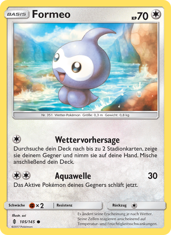 Formeo 105 — Guardians Rising (German Pokémon TCG card)