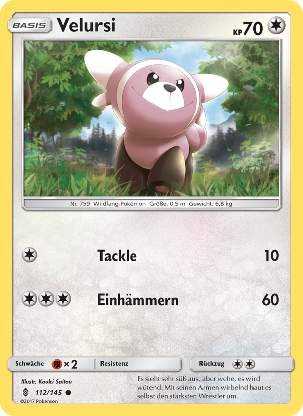 Velursi 112 — Guardians Rising (German Pokémon TCG card)