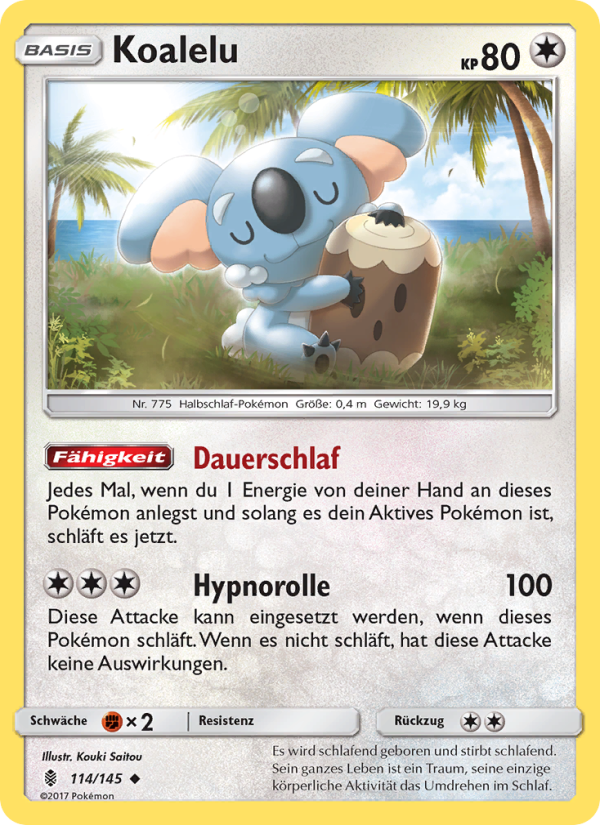 Koalelu 114 — Guardians Rising (German Pokémon TCG card)