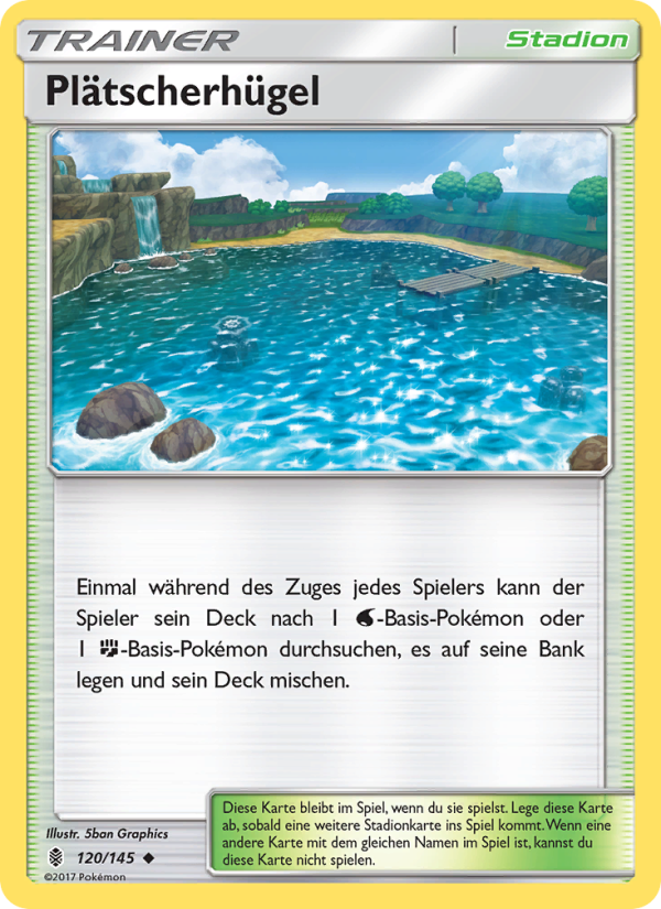 Plätscherhügel 120 — Guardians Rising (German Pokémon TCG card)