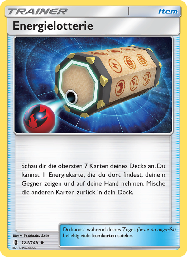 Energielotterie 122 — Guardians Rising (German Pokémon TCG card)