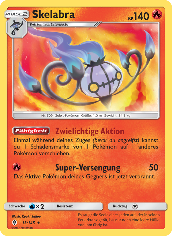 Skelabra 13 — Guardians Rising (German Pokémon TCG card)