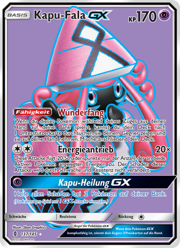 Kapu-Fala GX 137 — Guardians Rising (German Pokémon TCG card)