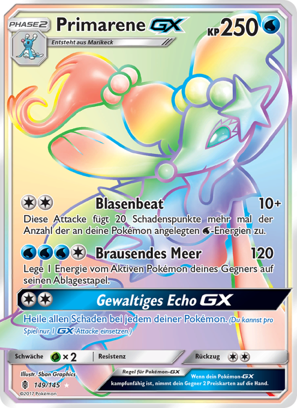 Primarene GX 149 — Guardians Rising (German Pokémon TCG card)