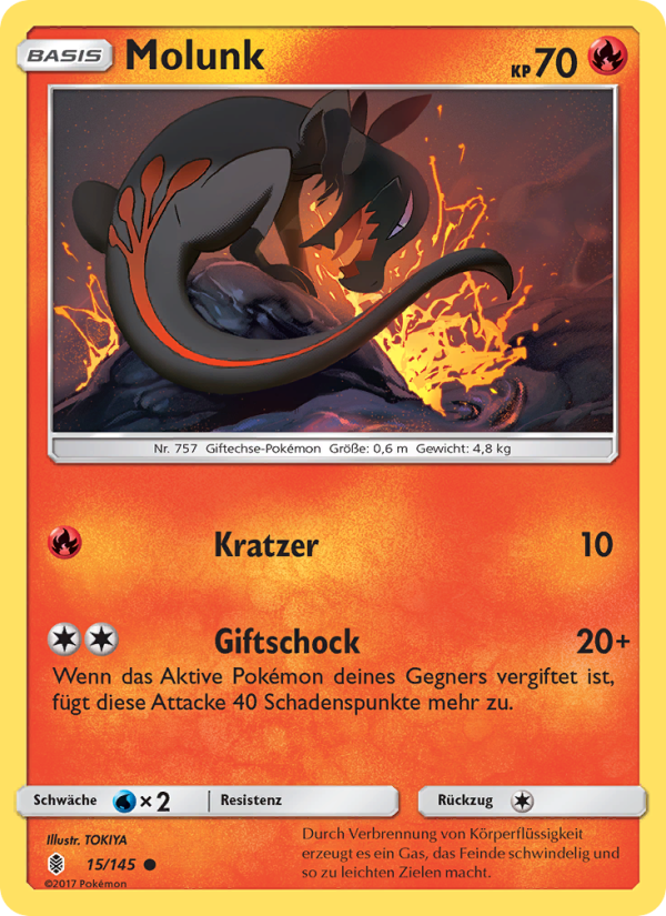 Molunk 15 — Guardians Rising (German Pokémon TCG card)