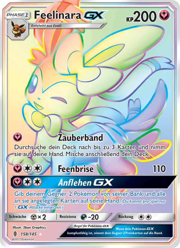 Feelinara GX 158 — Guardians Rising (German Pokémon TCG card)