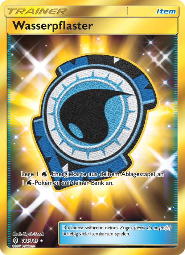 Wasserpflaster 161 — Guardians Rising (German Pokémon TCG card)