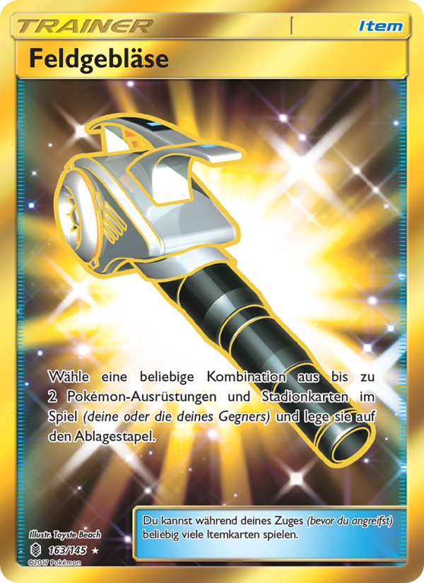 Feldgebläse 163 — Guardians Rising (German Pokémon TCG card)