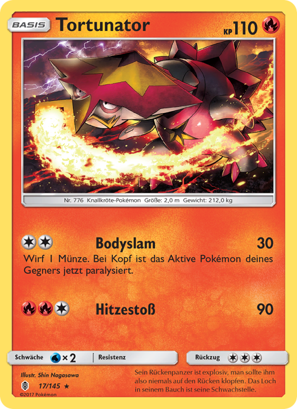 Tortunator 17 — Guardians Rising (German Pokémon TCG card)