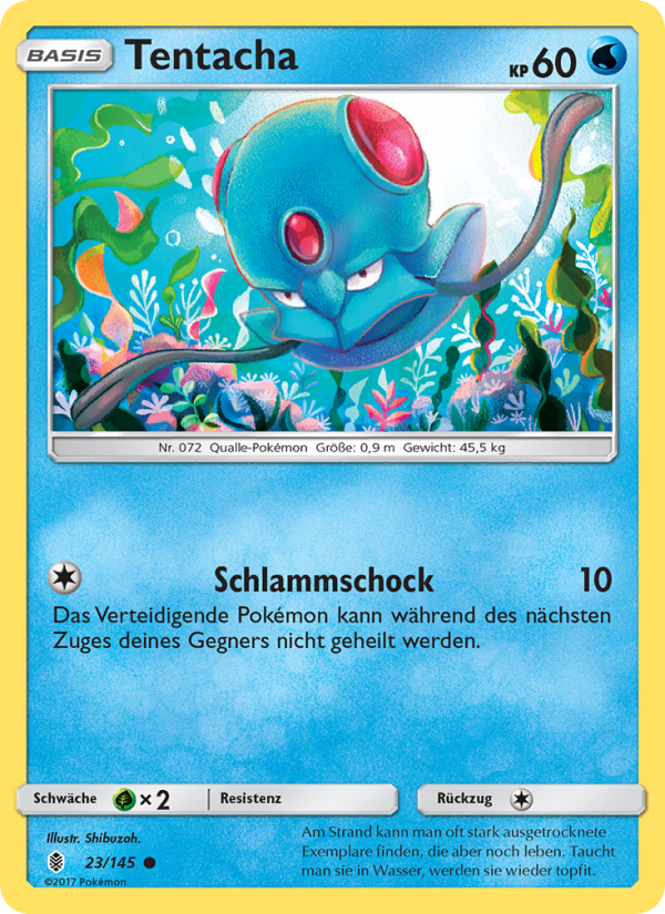 Tentacha 23 — Guardians Rising (German Pokémon TCG card)