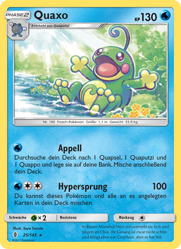 Quaxo 25 — Guardians Rising (German Pokémon TCG card)