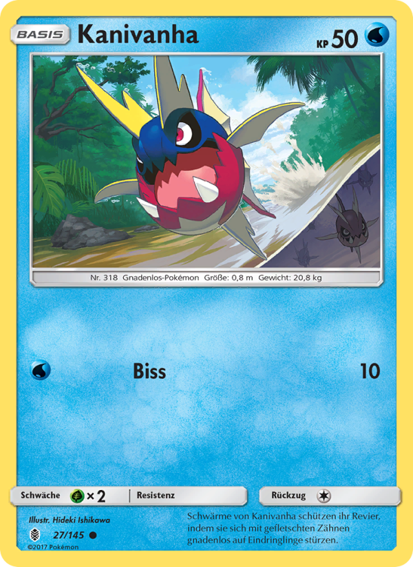 Kanivanha 27 — Guardians Rising (German Pokémon TCG card)