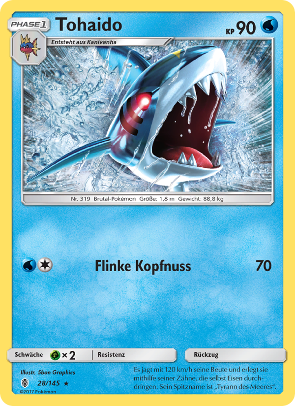 Tohaido 28 — Guardians Rising (German Pokémon TCG card)
