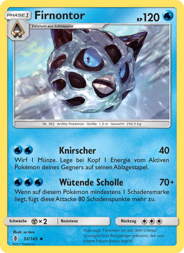 Firnontor 32 — Guardians Rising (German Pokémon TCG card)