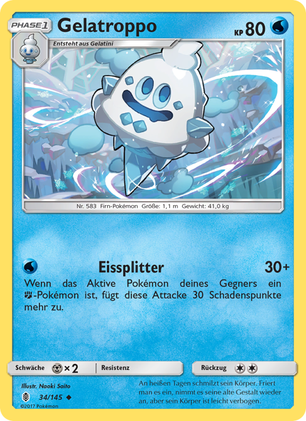Gelatroppo 34 — Guardians Rising (German Pokémon TCG card)