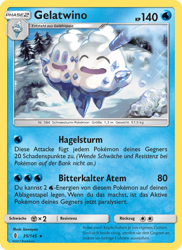 Gelatwino 35 — Guardians Rising (German Pokémon TCG card)