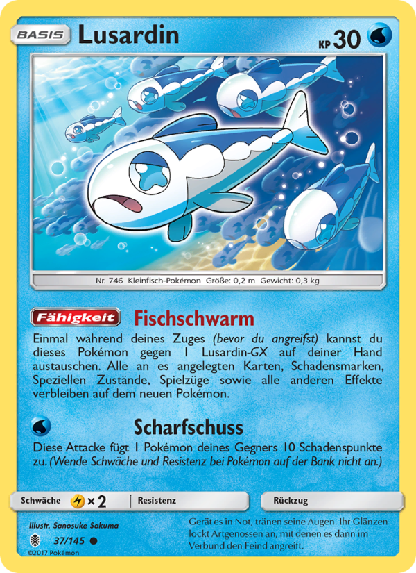 Lusardin 37 — Guardians Rising (German Pokémon TCG card)