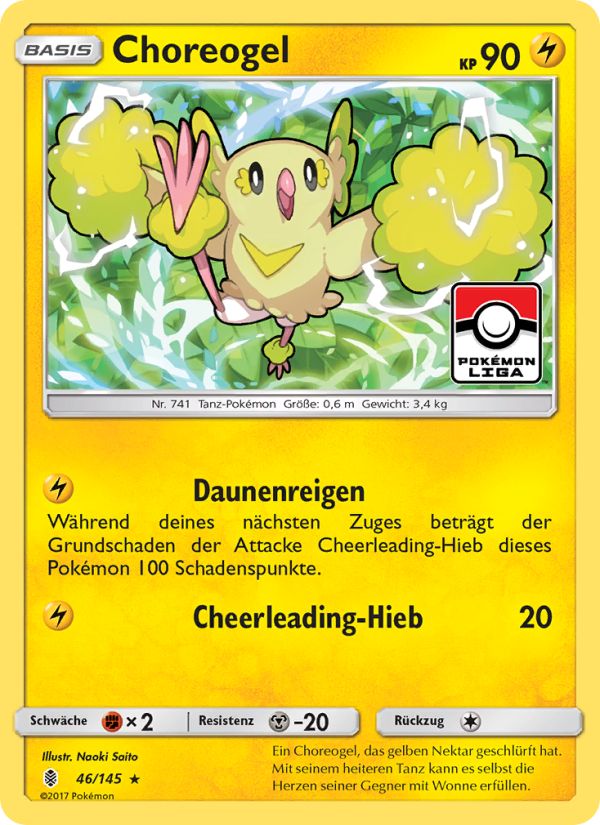 Choreogel 46 — Guardians Rising (German Pokémon TCG card)