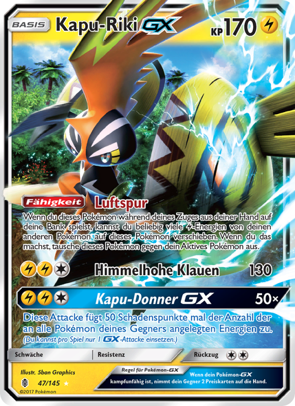 Kapu-Riki GX 47 — Guardians Rising (German Pokémon TCG card)