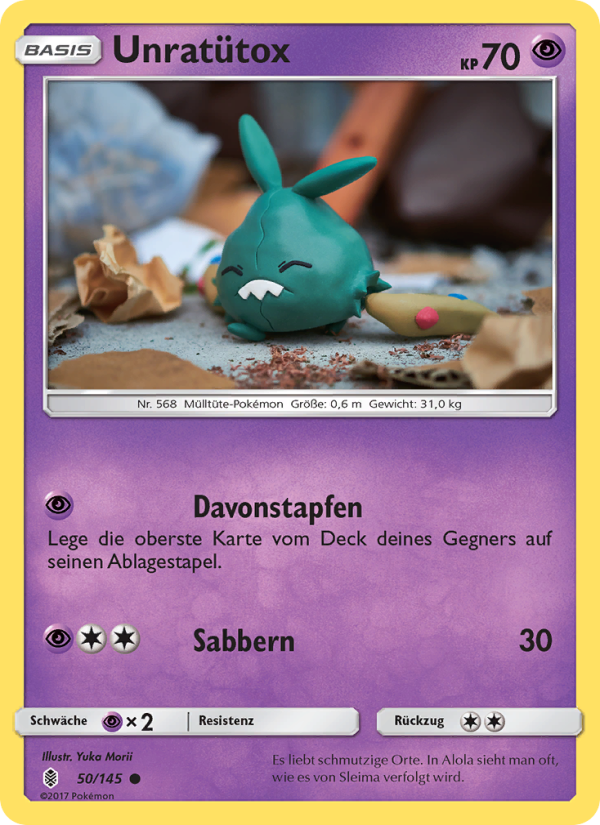 Unratütox 50 — Guardians Rising (German Pokémon TCG card)
