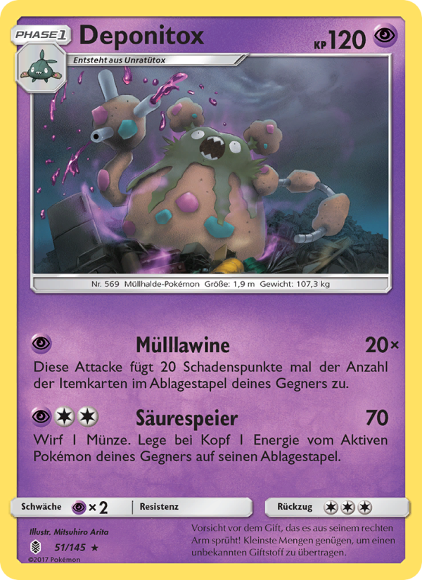 Deponitox 51 — Guardians Rising (German Pokémon TCG card)