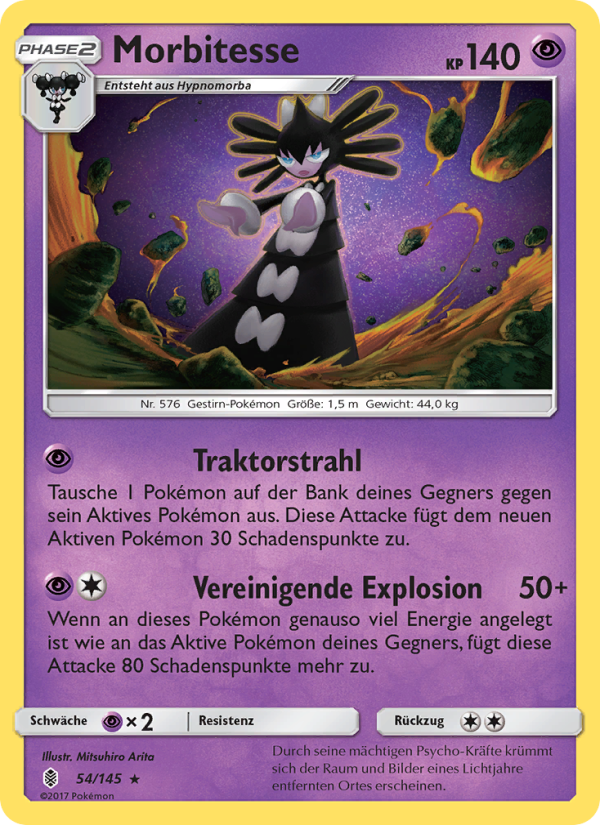 Morbitesse 54 — Guardians Rising (German Pokémon TCG card)