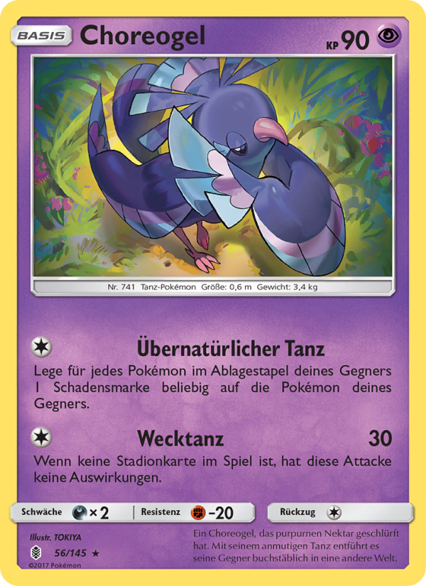 Choreogel 56 — Guardians Rising (German Pokémon TCG card)