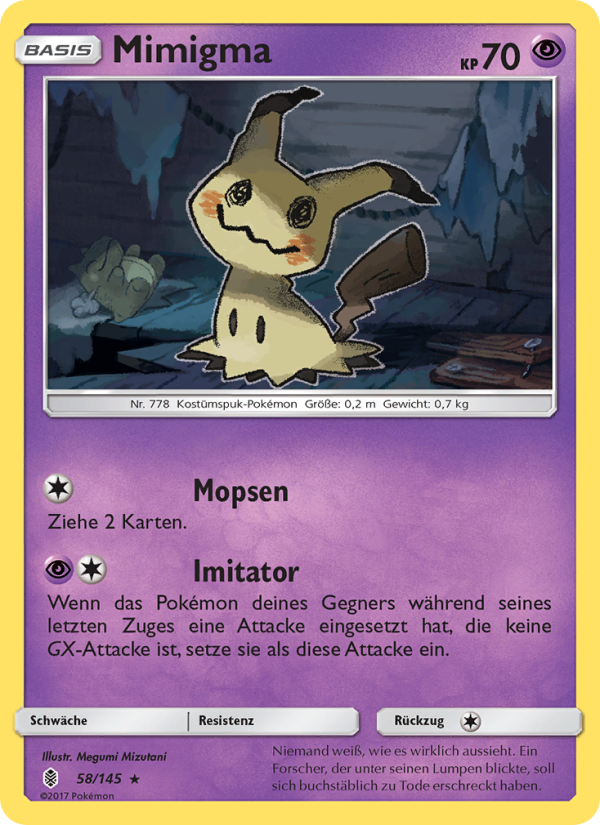 Mimigma 58 — Guardians Rising (German Pokémon TCG card)