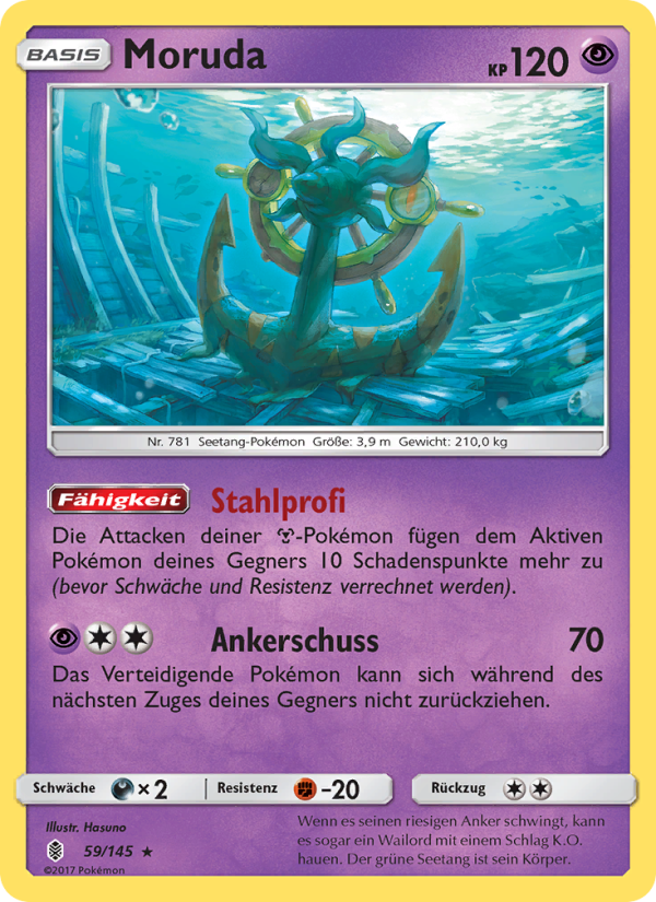 Moruda 59 — Guardians Rising (German Pokémon TCG card)