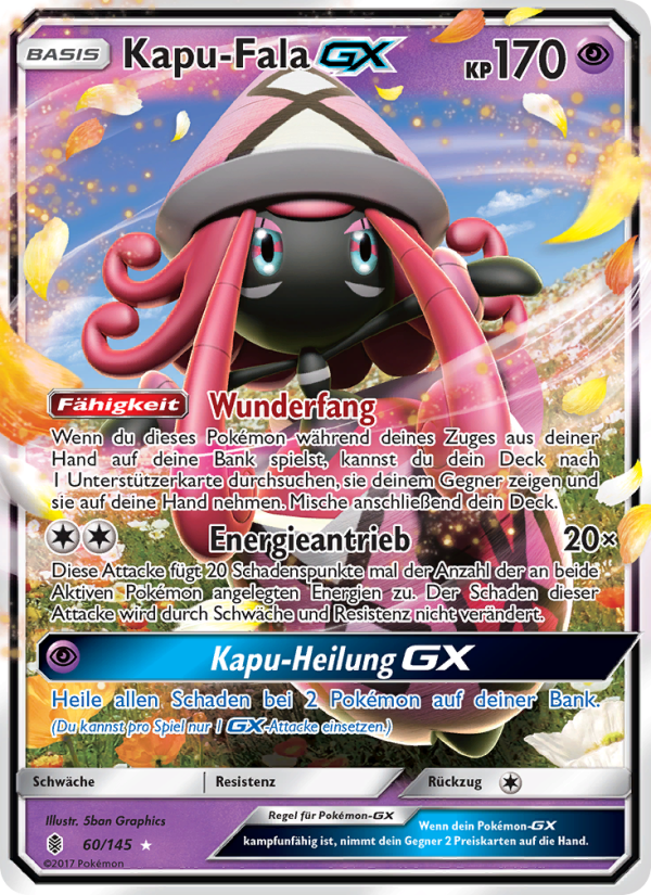 Kapu-Fala GX 60 — Guardians Rising (German Pokémon TCG card)