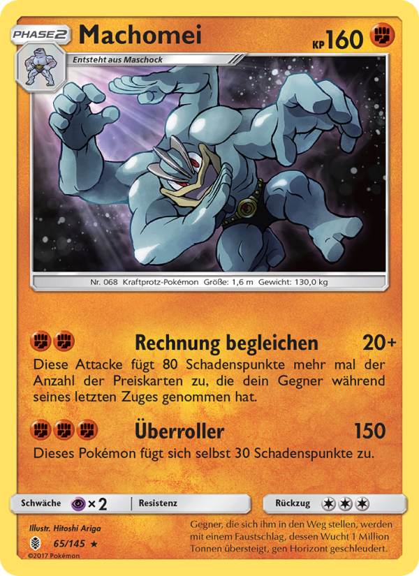 Machomei 65 — Guardians Rising (German Pokémon TCG card)