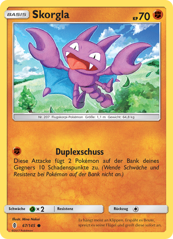 Skorgla 67 — Guardians Rising (German Pokémon TCG card)