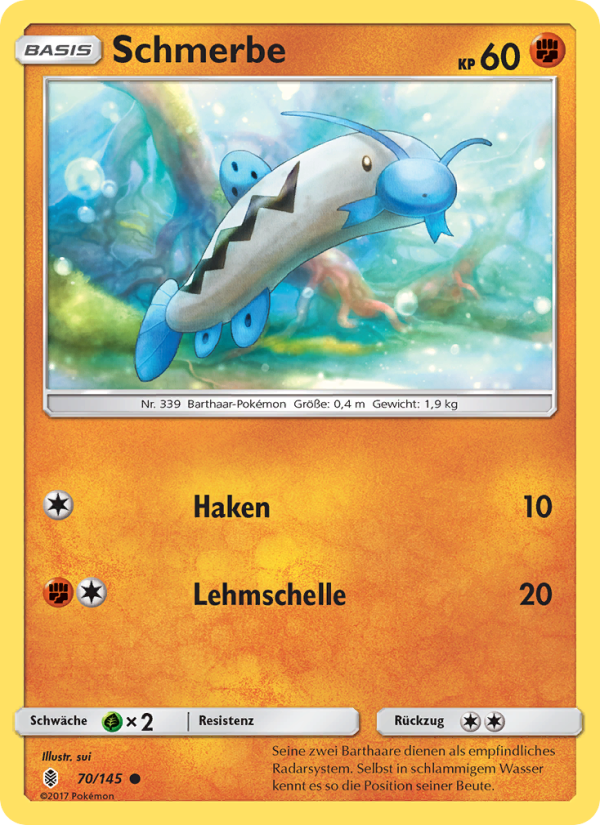 Schmerbe 70 — Guardians Rising (German Pokémon TCG card)