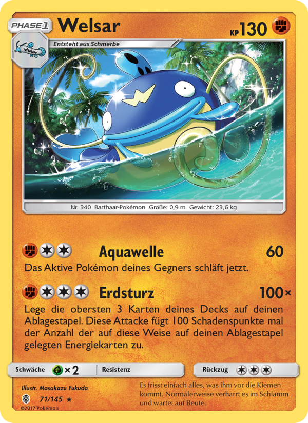 Welsar 71 — Guardians Rising (German Pokémon TCG card)