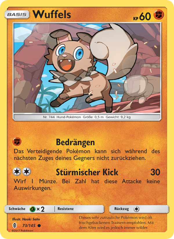 Wuffels 73 — Guardians Rising (German Pokémon TCG card)