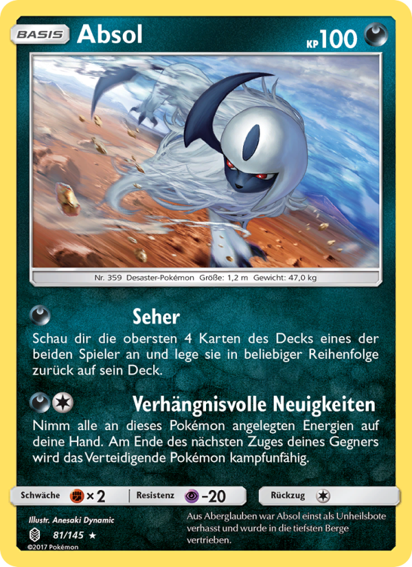 Absol 81 — Guardians Rising (German Pokémon TCG card)