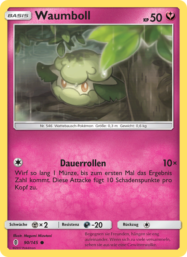 Waumboll 90 — Guardians Rising (German Pokémon TCG card)