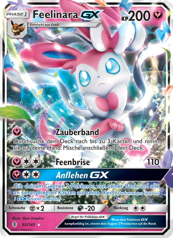 Feelinara GX 92 — Guardians Rising (German Pokémon TCG card)