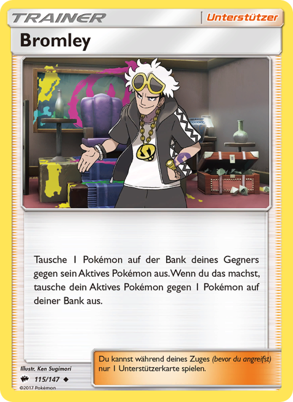 Bromley 115 — Burning Shadows (German Pokémon TCG card)