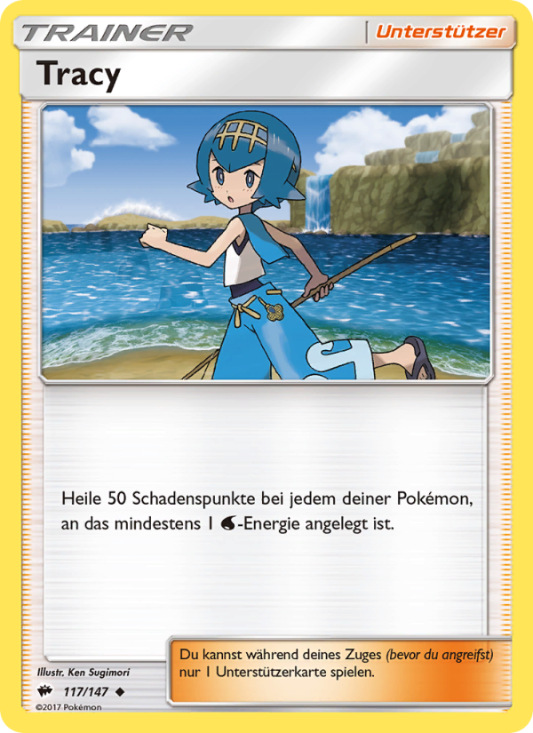 Tracy 117 — Burning Shadows (German Pokémon TCG card)