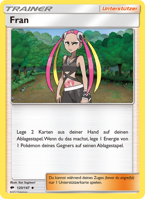 Fran 120 — Burning Shadows (German Pokémon TCG card)