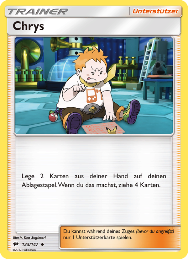 Chrys 123 — Burning Shadows (German Pokémon TCG card)
