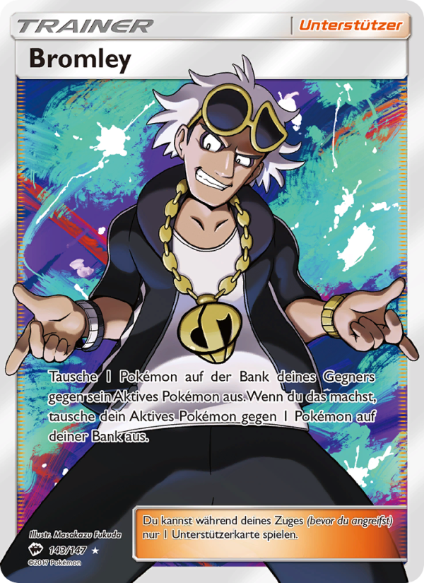 Bromley 143 — Burning Shadows (German Pokémon TCG card)
